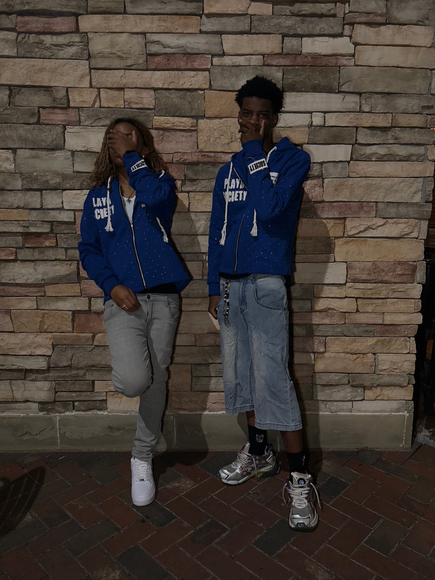Distressed Royal Blue ZipUps